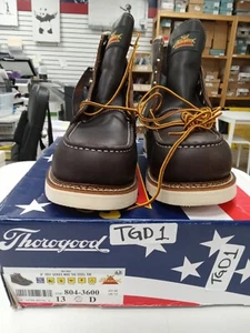 Thorogood Herren 6" 1957 Serie Mokassin Stahlkappe STK: 804-3600 EU 46, US 13D TGD1 - Bild 1 von 6