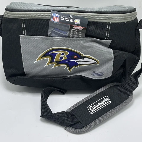 Baltimore Ravens Coleman NFL Soft 12 Can Insulated Cooler and Lunch Box Bag New Cover