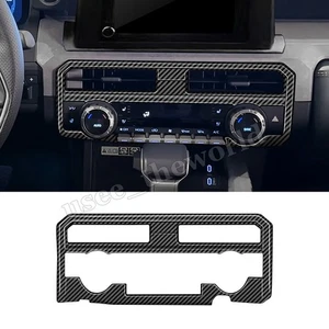 Carbon Fiber Center Air Outlet Vent Cover Trim For Toyota Tacoma 2024 2025 ABS - Picture 1 of 7