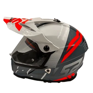 LS2 Blaze Adventure Helmet DOT FMVSS 218 Gray Red Shell Visor Ventilated Medium - Picture 1 of 19