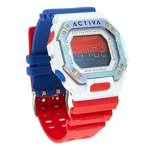 INVICTA Activa X Men's Digital Edge Watch 44mm USA Red White & Blue New in Box - Picture 1 of 1