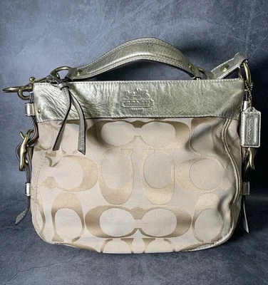Coach 12657 | Bolso de hombro hobo dorado y tostado, Zoe Signature Foto 1 de 4
