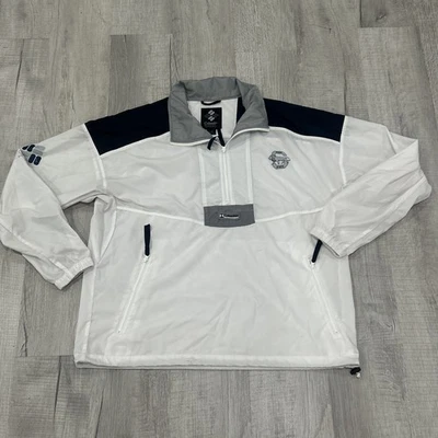 Penn State Nittany Lions Columbia Windbreaker Jacket Large Packable WHITE OUT - Image 1 of 4