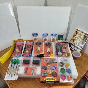Huge Lot Of Professional Competition Throwing Darts Cases Soft Tips Accessories - Picture 1 of 18