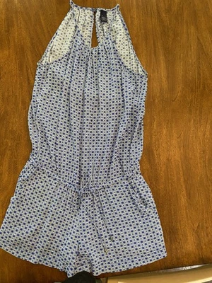 Gap Women’s Romper Blue White XS, Pristine Condition - Image 1 of 4