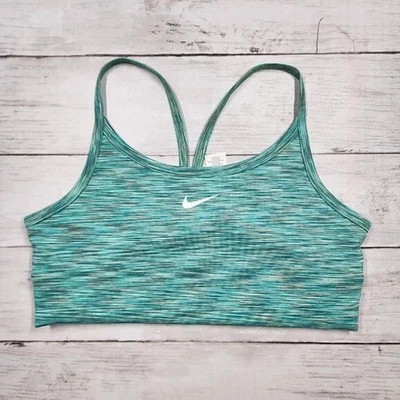 Sz M NIKE Kids Indy Sports Bra Green Teal FD2277 386 - NWT - Image 1 of 4
