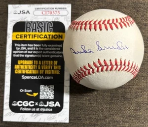 DUKE SNIDER AUTOGRAPH RAWLINGS ONL BASEBALL JSA COA BROOKLYN DODGERS SIGNED AUTO - Picture 1 of 7