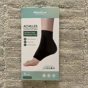 Welnove Achilles Heel Protection Pad Sleeve - Black Size Regular - Picture 1 of 3