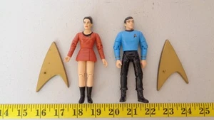 Star Trek DS9 Bashir & Dax 4.5-in Figures Lot Playmates Trials & Tribble-ations - Picture 1 of 4