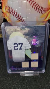 Giancarlo Stanton 2025 Leaf Bronx Legacy Gotham Greats Bat Relic # 1/25 - Picture 1 of 2