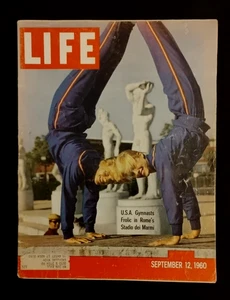 Life Magazine September 12, 1960 USA Gymnasts in Rome on Cover - Imagen 1 de 2
