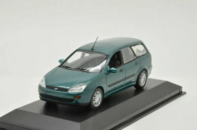 FORD FOCUS TURNIER Verde Metallico MINICHAMPS 1/43 BREAK Familiare 2001 - Immagine 1 di 4