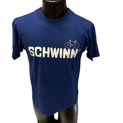 Nuevo de Lote Antiguo Camiseta Vintage Años 70 Champion Blue Bar SCHWINN Bicicleta Bicicleta EE. UU. L Foto 1 de 4
