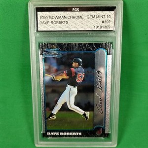 1999Bowman Chrome #392BaseballCard Dave RobertsRC