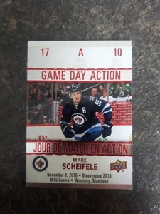 2017-18 Tim Hortons Collector's Series Game Day Action Mark Scheifele GDA-10 - Picture 1 of 2