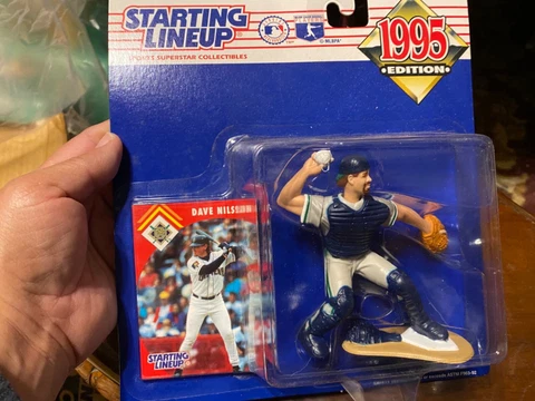 DAVE NILSSON MILWAUKEE BREWERS 1995 STARTING LINEUP Action Figure w/ Card NIP Cover
