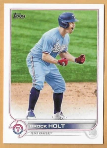 BROCK HOLT TEXAS RANGERS #113 - TOPPS CASI NUEVO- COMO NUEVO 2022 - Imagen 1 de 2