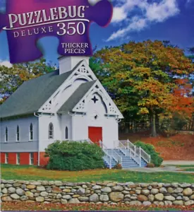350 Pieces Jigsaw Puzzle New England Church 20 X 12 Puzzlebug Deluxe - Picture 1 of 3