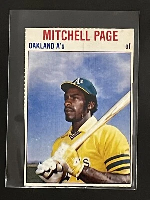 Mitchell Page 1979 Hostess Baseball Card Athletics #17 Fair Condition - Image 1 of 2
