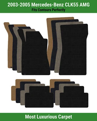 Alfombrillas Lloyd Luxe fila delantera y trasera para Mercedes-Benz CLK55 AMG 2003-2005  Foto 1 de 4
