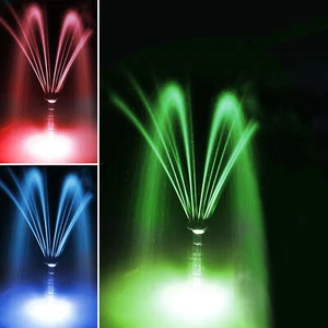 BOMBA DE ESTANQUE SOLAR BOMBA SOLAR JUEGO DE AGUA FUENTE JARDÍN ESTANQUE CON BATERÍA LED - Imagen 1 de 6