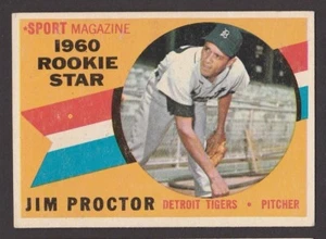 1960  TOPPS  BASEBALL  # 141  JIM PROCTOR  RC  EX   INV M27 - Afbeelding 1 van 2