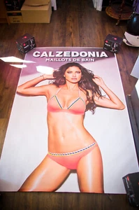 CALZEDONIA SWIMWEAR ADRIANA LIMA A Large Advertising Sexy Bikini Poster Original - Picture 1 of 7