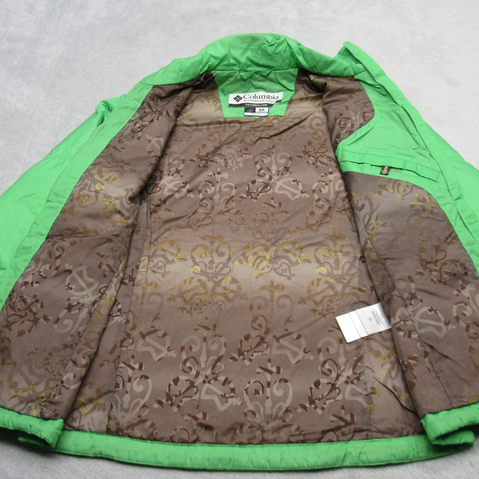 Columbia Jacket Womens Small Green Embroidered Interchange Insulated Puffer - Image 1 of 4