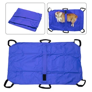 Pet Dog Animal Stretcher Veterinary Emergency Rescue Pet Carrier 6 Handles+Blet - Picture 1 of 6
