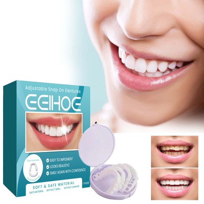 EELHOE Adjustable Buckle Denture, Temporary F...