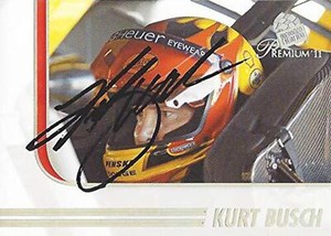 AUTOGRAPHED Kurt Busch 2011 Press Pass Racing PREMIUM PERFORMERS (#22 Shell Penn