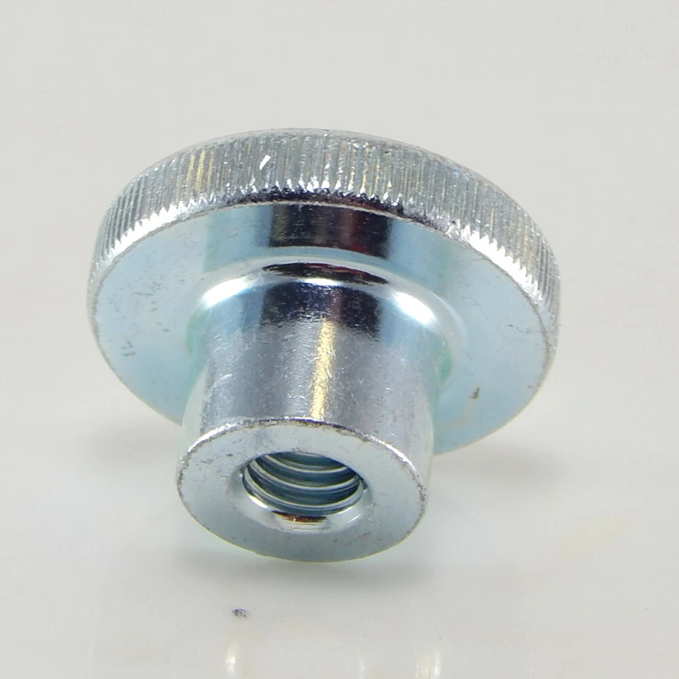 Rundmutter Rändelmutter hohe Form Raendelmuttern  verzinkt M4 - M8 DIN466 - Bild 1 von 4