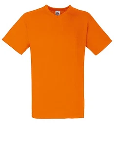 Fruit of The Loom Valueweight camiseta Cuello En V Básico Liso Nueva - Imagen 1 de 23
