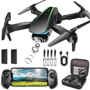 1080P HD Foldable Drone with Stable Hover, Gravity Control, Auto-Follow, Traject - Picture 1 of 7