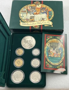 1999 Australia RAM Baby Proof Coin Set with 1.38 ASW Koala Silver Medallion - Imagen 1 de 8