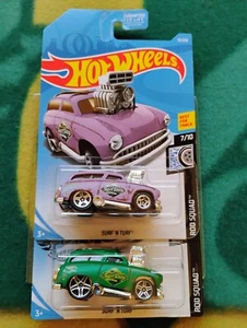2019 Hot Wheels Surf 'N Turf X2 - Green And Lavender - Bild 1 von 11