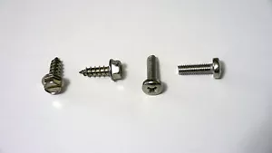 Stainless Steel never rust license plate screws for Nissan Rouge free no - Picture 1 of 3