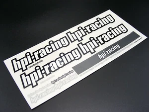 Vintage 2011 HPI Racing Silver Black White PRECUT 9395-001 Decal Sheet RARE NEW! - Picture 1 of 4