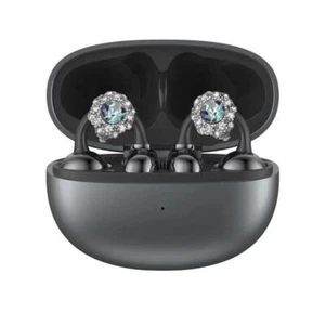 Rhinestone for Clip-on Earbuds Open Ear,Elegant Zirconia Decorative Earpho - Zdjęcie 1 z 6