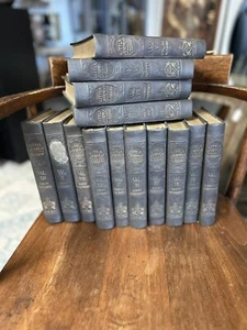 14 V Set + Guide - Little Journeys To The Homes Of The Great Elbert Hubbard 1928 - Picture 1 of 8