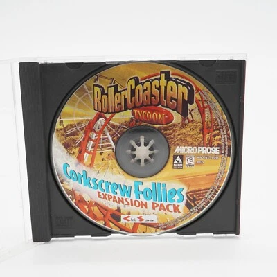 Roller Coaster Tycoon: Sacacorchos Follies (PC, 1999) Estuche y disco solamente Foto 1 de 2