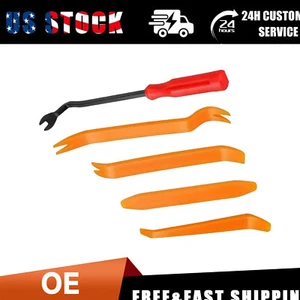 5 Auto Trim Removal Tool Kit Car Panel Door Window Fastener Remover Pry Tool Set - Picture 1 of 18