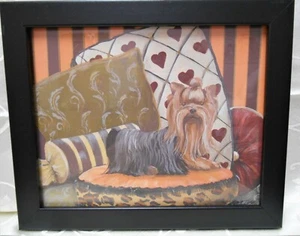 Home Interiors Doggie Darling Yorkie Print - Picture 1 of 2
