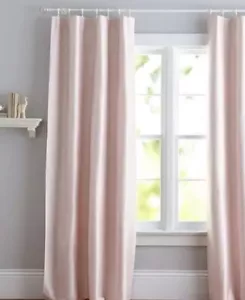 Monique Lhuiller Pottery Barn Kids Pink Silk Black Out Curtain 44”x84” I Panel - Picture 1 of 10
