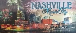 Imán para nevera 3D Nashville Tennessee Music City - Imagen 1 de 1