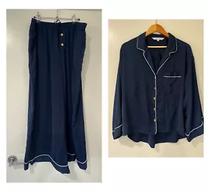 Homebodii Women's Button-Up Longsleeve Tops and Pajama Set Size XXL - Foto 1 di 17