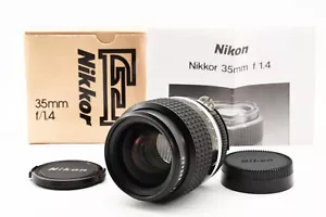 Top Mint in Box π Nikon AI-S 35mm F1.4 Wide Angle MF Lens from JAPAN C584G - Picture 1 of 20