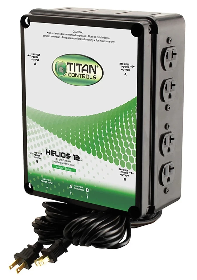 TITAN Controls Helios 12 - 8 Light 240v Controller With Dual Trigger Cords