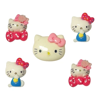 Hello Miss Kitty Embellishments - Craft Scrapbook Sew Shelly's Buttons & More - Image 1 of 2
