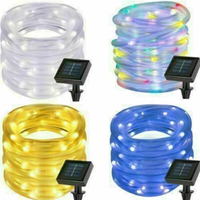 32M Outdoor String Fairy Lights Garden Solar Rope Tube 300 LED - image 1 of 4